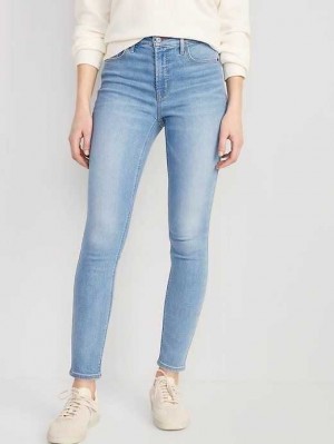 Old Navy High-Waisted Rockstar Super-Schlank Jeans Jeans Damen Cara | 6570AKZYQ