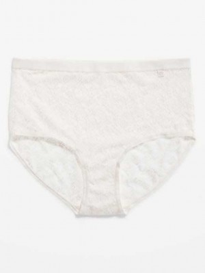 Old Navy High-Waisted Spitze Bikini Underwear Unterwäsche Damen Hellblau | 9172AWOMQ