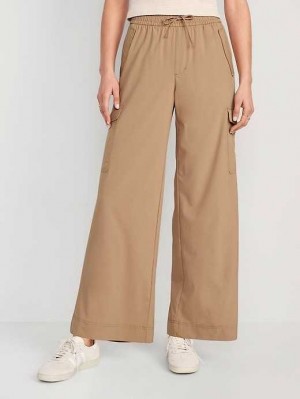Old Navy High-Waisted StretchTech Weite-Leg Cargo Pants Sportbekleidung Damen Wrapping Paper | 7210YERCD