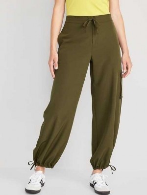 Old Navy High-Waisted StretchTech Weite-Leg Cargo Pants Sportbekleidung Damen Conifer | 0195FGDCU