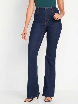 Old Navy High-Waisted Wow Flare Jeans Jeans Damen Dunkelwaschen | 5893ERLVQ