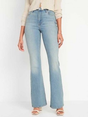Old Navy High-Waisted Wow Flare Jeans Jeans Damen Hellwaschen | 1634TMDOJ