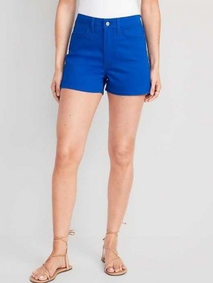 Old Navy High-Waisted Wow Jean Shorts Kurze Hose Damen Tanzanite | 3480DSBEZ