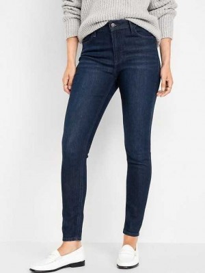 Old Navy High-Waisted Wow Super-Schlank Jeans Jeans Damen River | 2481PASVF