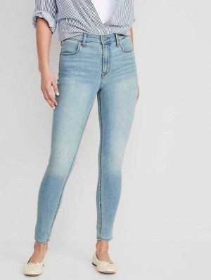 Old Navy High-Waisted Wow Super-Schlank Jeans Jeans Damen San Catarina | 8395PUYAQ