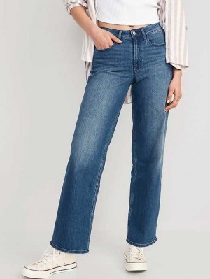 Old Navy High-Waisted Wow Weite-Leg Jeans Jeans Damen Campeche | 2058ZCIJR