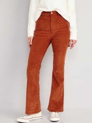 Old Navy Higher High-Waisted Flare Corduroy Pants Jeans Damen Umbria | 8437YIKGL