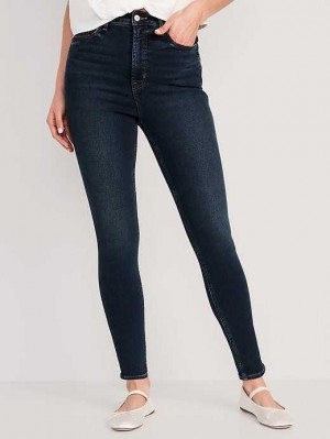 Old Navy Higher High-Waisted Rockstar 360 Stretch Super-Schlank Jeans Jeans Damen Astrid | 6582LNSXJ