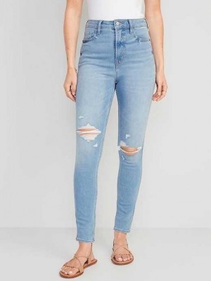 Old Navy Higher High-Waisted Rockstar 360 Stretch Super-Schlank Jeans Jeans Damen Kimora | 7230SHNGT
