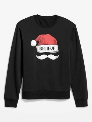 Old Navy Holiday Graphic Fleece Sweatshirt Sweatshirt Herren Mehrfarbig | 3169MCVEK