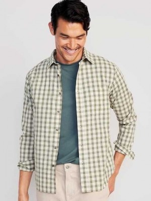 Old Navy Klassische-Fit Everyday Shirt Hemd Herren Grün | 0526CIRZP