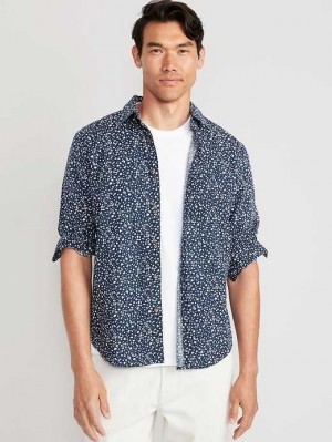 Old Navy Klassische-Fit Everyday Shirt Hemd Herren Blau | 4730IYXDS