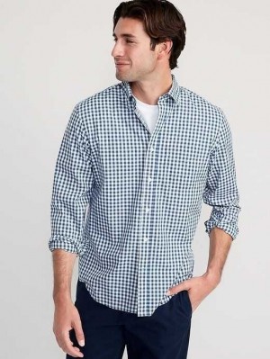 Old Navy Klassische-Fit Everyday Shirt Hemd Herren Blau | 4768OLYCW