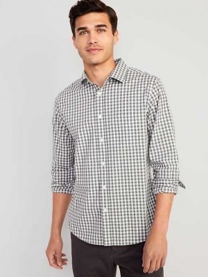 Old Navy Klassische-Fit Everyday Shirt Hemd Herren Grau | 0579DIVUJ