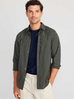 Old Navy Klassische-Fit Everyday Shirt Hemd Herren Grün | 8624OKAIQ