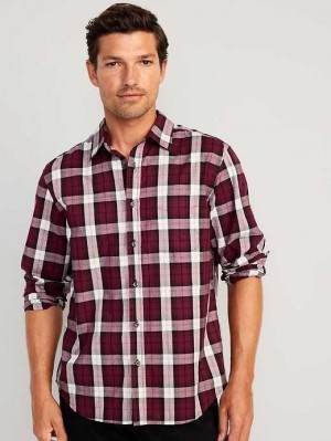 Old Navy Klassische-Fit Everyday Shirt Hemd Herren Bordeaux | 9385LTVHW
