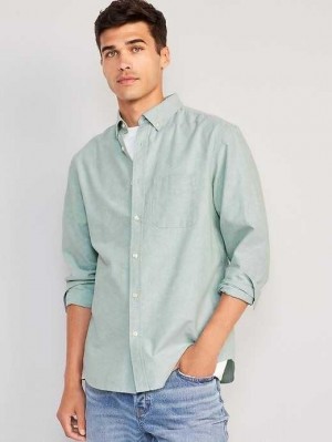 Old Navy Klassische-Fit Non-Stretch Everyday Oxford Shirt Hemd Herren Türkis | 1986LQOHV