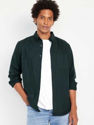 Old Navy Klassische-Fit Non-Stretch Everyday Oxford Shirt Hemd Herren Tiefesgrün | 3261EDSFJ
