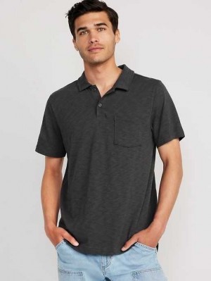 Old Navy Klassische Fit Linen-Blend Polo Polo Shirts Herren Panther | 7403PSNXE
