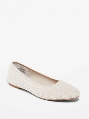 Old Navy Knit Almond-Kappe Ballet Flats Flache Schuhe Damen Cozy Cashmere | 4092MFZUY