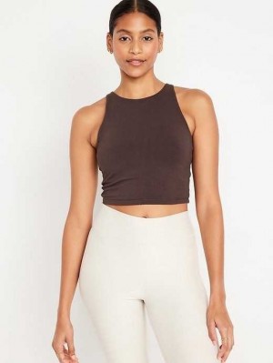 Old Navy Light Support PowerChill Longline Sports Bra Sportbekleidung Damen Topsoil | 6352HRTAZ