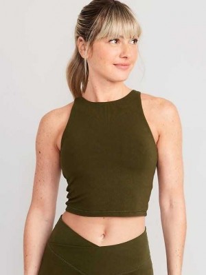 Old Navy Light Support PowerChill Longline Sports Bra Sportbekleidung Damen Conifer | 6832LBAOS