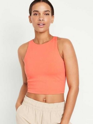 Old Navy Light Support PowerChill Longline Sports Bra Sportbekleidung Damen Nectar | 8236KSRVT
