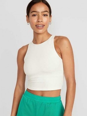 Old Navy Light Support PowerChill Longline Sports Bra Sportbekleidung Damen Hellblau | 1587ECKAX