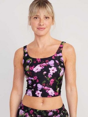 Old Navy Light Support PowerSoft Longline Sports Bra BHs Damen Lila | 1860TDILS