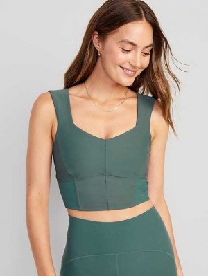 Old Navy Light Support PowerSoft Longline Sports Bra BHs Damen Jade | 5728SYOFB