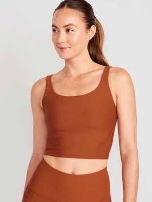 Old Navy Light Support PowerSoft Longline Sports Bra BHs Damen Umbria | 7102KFDRJ