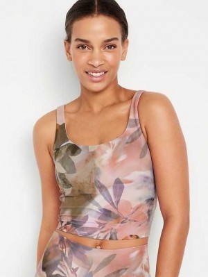 Old Navy Light Support PowerSoft Longline Sports Bra BHs Damen Braun | 7805JSVLE
