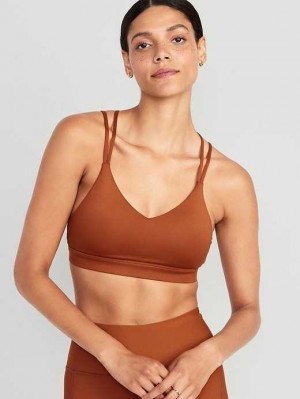 Old Navy Light Support Riemchen V-Neck Sports Bra Sportbekleidung Damen Umbria | 2364VYCAK