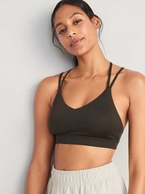 Old Navy Light Support Riemchen V-Neck Sports Bra Sportbekleidung Damen Lost In The Woods | 7946ICUPY
