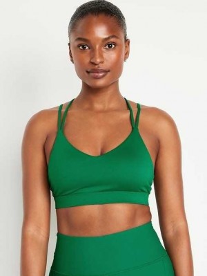 Old Navy Light Support Riemchen V-Neck Sports Bra Sportbekleidung Damen Serpentine | 9064ETICM