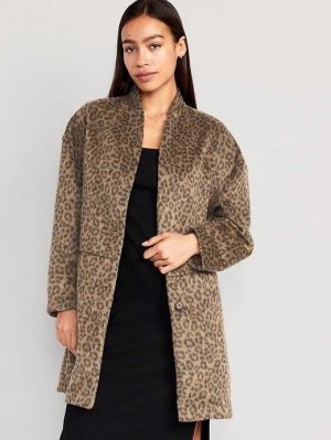 Old Navy Long-Line Cardigan Coat Mäntel Damen Wild Spots | 6721WJAZM