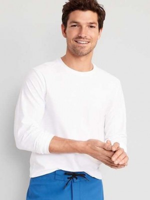 Old Navy Long-Sleeve Rashguard Badeanzüge Herren Weiß | 5743WIHSK
