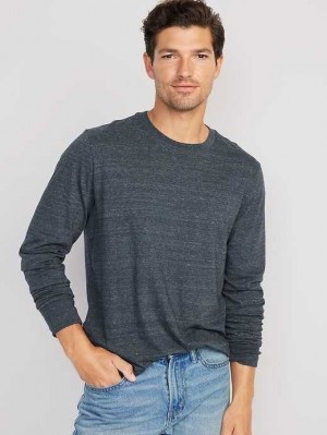 Old Navy Long-Sleeve Rotation T-Shirt T-shirts Herren Navy | 5082FHBLT