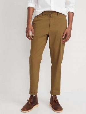 Old Navy Loose Taper Built-In Flex Rotation Ankle-Length Chino Pants Unterteile Herren Doe A Deer | 1586FAONG