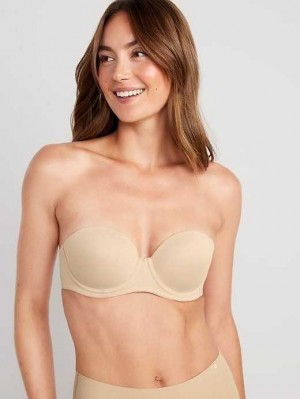 Old Navy Low-Coverage Convertible Strapless Underwire Bra BHs Damen Braun | 5847WEMBH