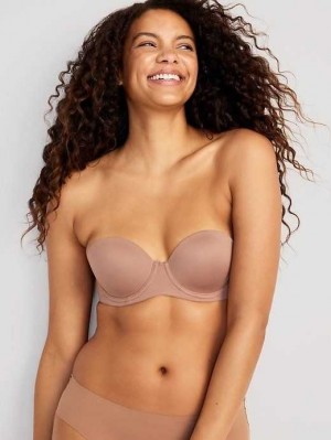 Old Navy Low-Coverage Convertible Strapless Underwire Bra BHs Damen Cocoa Fawn | 6972XWTHO