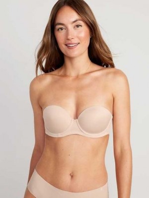 Old Navy Low-Coverage Convertible Strapless Underwire Bra BHs Damen Frappe | 7942NESZW