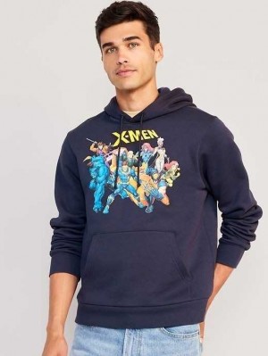 Old Navy Marvel X-Men Gender-Neutrale Pullover Hoodie Hoodie Herren Navy | 5361XGOSY