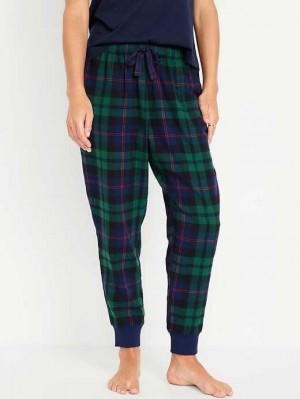 Old Navy Matching Flannel Jogger Pajama Pants Pyjama Damen Schwarz | 6793SBCJU