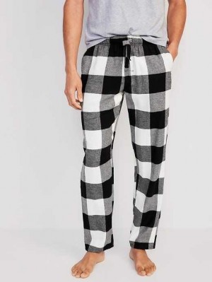 Old Navy Matching Flannel Pajama Pants Pyjama Herren Schwarz | 2189LHTRN