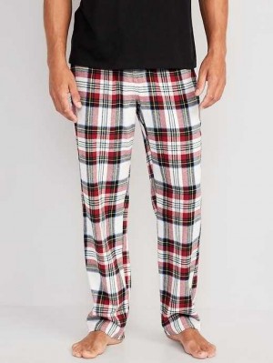 Old Navy Matching Flannel Pajama Pants Pyjama Herren Weiß | 3781OEJXF