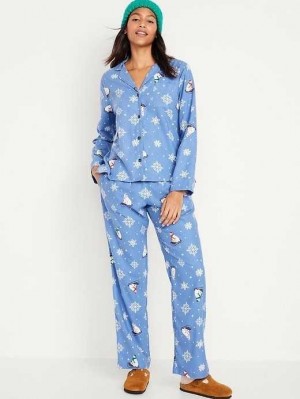 Old Navy Matching Flannel Pajama Set Pyjama Damen Mehrfarbig | 7521LHWZD