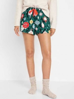 Old Navy Matching Flannel Pajama Shorts Pyjama Damen Tinsel Town | 6358WBFDM