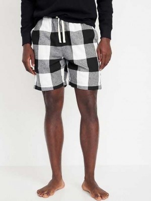 Old Navy Matching Flannel Pajama Shorts Unterteile Herren Schwarz | 1586HALGM