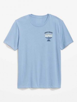 Old Navy Matching Graphic T-Shirt T-shirts Herren Kyanite | 0281SOHXC